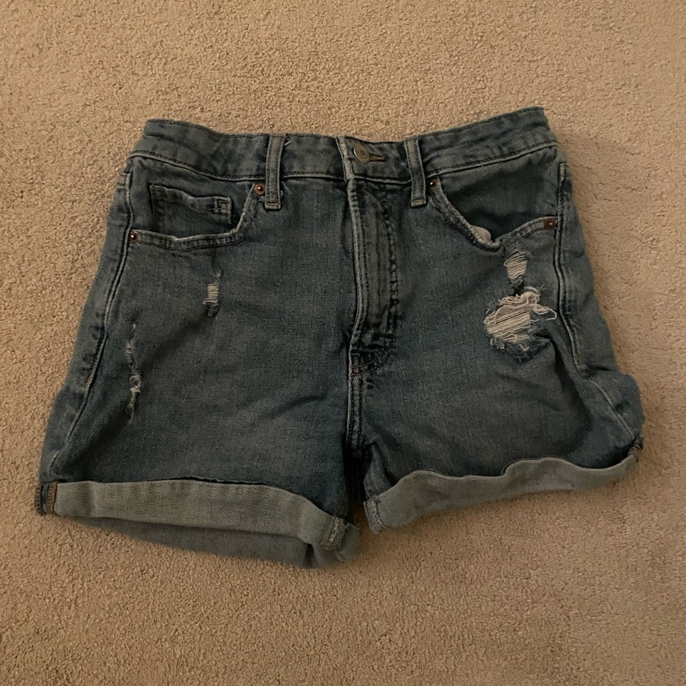 Denim Distressed Women Shorts